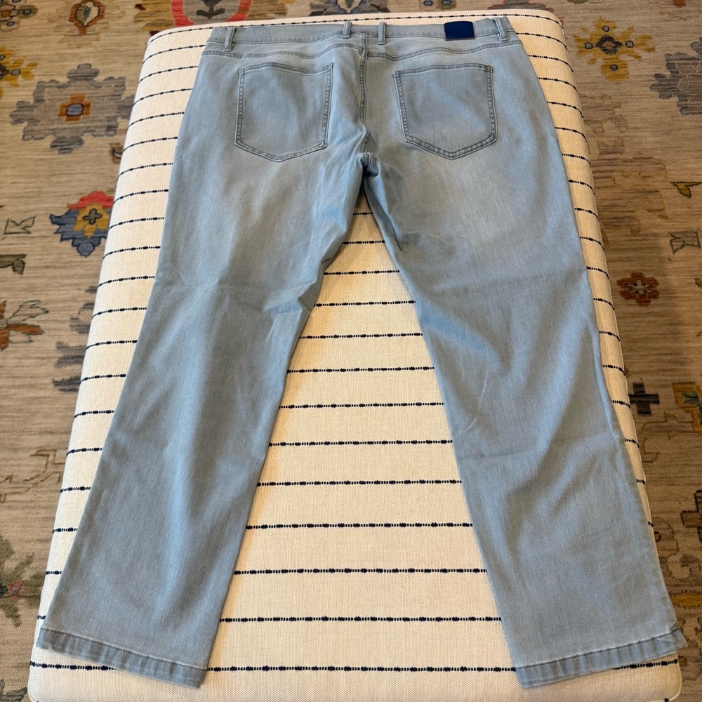 Light Blue Men's Jeans - Picture 2 of 4